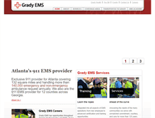 Tablet Screenshot of grady-ems.org